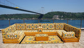 8 Thickness U Sofa Set, Floor Cushions, Arabic Sofa, Oriental Sofa, Turkish Cushions